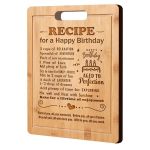 Engraved Bamboo Cutting Board With Gravy Trap Birthday Gifts For Her & Him