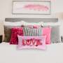 Love Flowers Oblong Valentine's Scatter Cushion