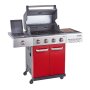 Jupiter 4 Burner Hybrid - Black With Chopping Board OUT370793