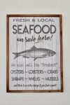 Seafood Wooden Plaque 51X71CM