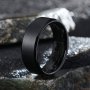 1pc 8MM Men's Matte Ring Simple Ring Jewelry For Parties Dates Birthday Father's Day Gifts