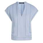Embroidery Detail Shirt -kentucky Blue