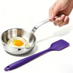 Bigwinyep 5.1-INCH MINI Egg Pan SUS304 Stainless Steel Omelet Pan Sauce Pan MINI Skillet For Egg Frying Pan Butter Warmer Small