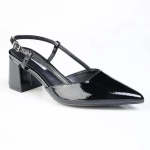 Madison Nanny Block Heel - Black - 8
