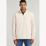 Raw Tweeter Half Zip Tee Wht