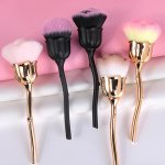 Nail Art Cleaning Brush Nail Brush Rose Head Nail Brush Manicure Beauty Brush Blush Powder Brushes Fashion Gel Nail Accessories