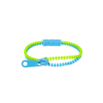 Zipper Bracelet - Blue green