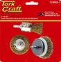 Tork Craft Wire Brush Set 3PCE With 6MM Shaft End/circ/cup