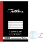 Treeline A4 2 Quire Quad Counter Book 192 Pages