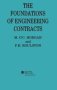 The Foundations Of Engineering Contracts   Hardcover