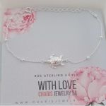 Tara-lee 925 Sterling Silver Turtle Bracelet Length 18.8CM Adjustable
