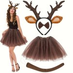 4PCS Reindeer Costume For Women