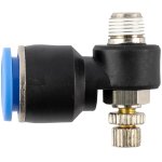 AirCraft Flow Control Swivel Elbow Pu 12MM X 1 8"M
