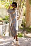 Ladies Printed Maxi Dress