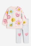 2-PIECE Printed Cotton Set - Light Pink Smileyworld