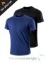 2pcs Quick-drying Breathable Men's Solid Short Sleeve Round Neck T-shirt Summer Running And Training