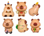 6 Piece Cute Cartoon Bear Foil Balloon Set - Assorted Animal Party Balloons