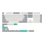 Keychron Cherry Profile Double Shot Pbt Full Keycap Set - Grey white mint