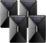 4 Pieces LED Porch Light Outdoor Solar Sconces Wall Lights Waterproof