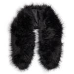 Black Faux Fur Stola