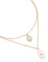 Goldair Gold Acrylic & Diamante Pendant Layered Necklace