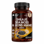 Shilajit Sea Moss & Lion’s Mane Capsules 120C