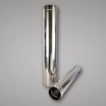 125MM Stainless Steel Single Wall Flue Pipe - 125MM X 1000MM