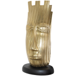 Man Face Metal Sculpture With Base 50CM X 23CM X 17CM