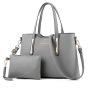 Luxury Women Pu Leather Shoulder Crossbody Bag Handbags - Grey