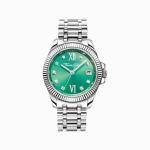 Ladies Watch Divine Green With Dial In Green Silver-coloured