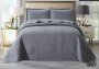 Primrose Quilted Bedspread - Charcoal