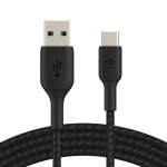 Belkin - Boostcharge Usb-a To Usb-c Braided Cable 1 Meter - Black