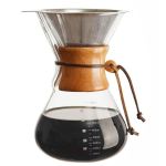 Pour Over Coffee Maker 1L Heat-resistant Glass & Dual-layer Filter