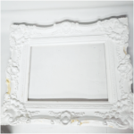 White Resin Baroque Frame