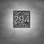House Number D11 - 300 X 300 / Matt Black / No