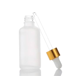 Dropper Bottles Clear Glass Gold Lids - At A Discount