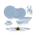 Simply Ingmar 46 Piece Dinner Set Blue