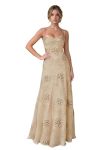 Floral Beaded Prom Dresses Spaghetti Strap Embroidered Bridesmaid Dress Tulle A Line Sleeveless Long Formal Evening Party Gown F