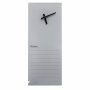 Glass Clock With Notes 200 X 580MM - Grey