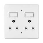 Doubleswitch Socket+ Cover 4X4 18063 101