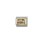 Composable Happy Birthday Plate 18K Gold