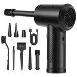 10PC Cordless Compressed-air Duster 6000MAH Rechargeable Full Blower Kit