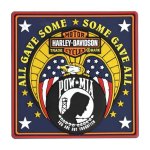 Magnet Pow-mia Bar & Shield Rubber Tile Magnet