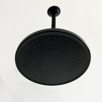 Udorich High Pressure Rain Shower Head Matte Black Tool-less Installation Durable Stainless Steel Bathroom Upgrade