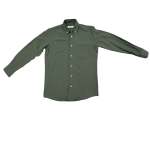Mens Long Sleeve Shirt In Olive - Olive 2XL