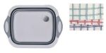 Foldable Cutting Board Washing Bowl & Draining Basket