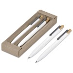Mimotu Ball Pen & Pencil Set – Solid White