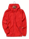 Men's Long Sleeve Hooded Rash Guard Jacket - Breathable Quick-dry Lightweight Uv Protection For Outdoor Activities Like Fishing