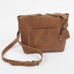 Bulk Order: Premium Genuine Leather Crossbody Bag With A Heart Keyring