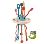 Focustoys Baby Montessori Sensory Pull String Teething Toy